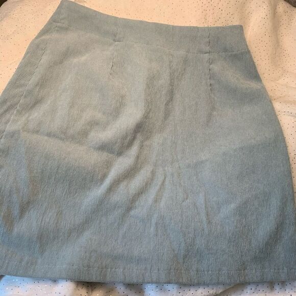 ROMWE Corduroy Button-Up Skirt - Picture 5 of 7